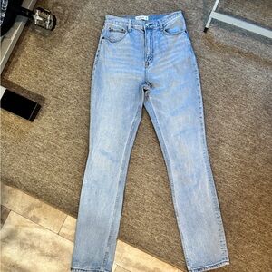 Abercrombie & Fitch 90s Slim Straight High Rise Jeans, 28/6 LONG